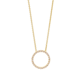 Sif Jakobs Halskæder Biella pendant halskæde med vedhæng 45-60 cm - forgyldt SJ-P3120-CZ-YG45-60