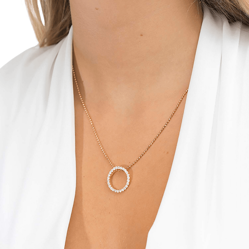 Sif Jakobs Halskæder Biella pendant halskæde med vedhæng 45-60 cm - forgyldt SJ-P3120-CZ-YG45-60