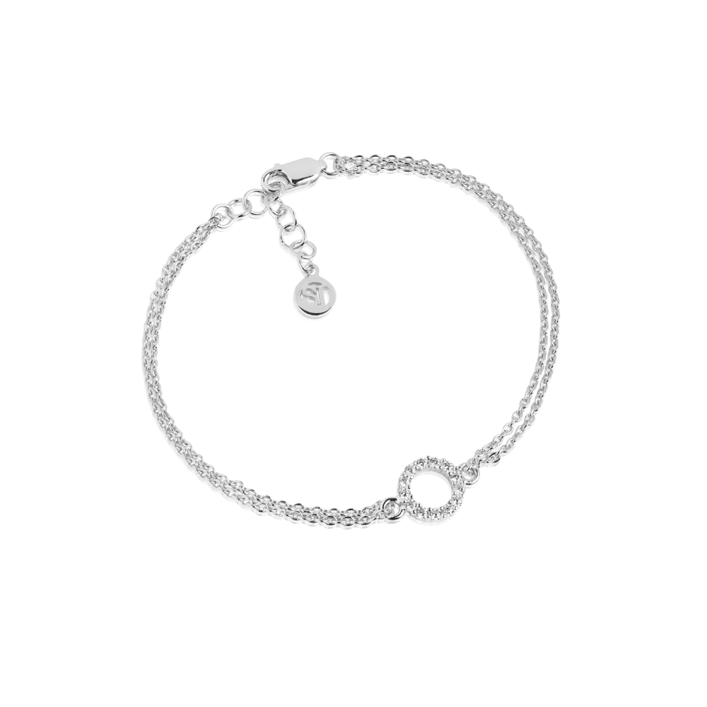 Sif Jakobs Armbånd Biella piccolo armbånd med hvide zirkoner - sølv SJ-B337(1)-CZ