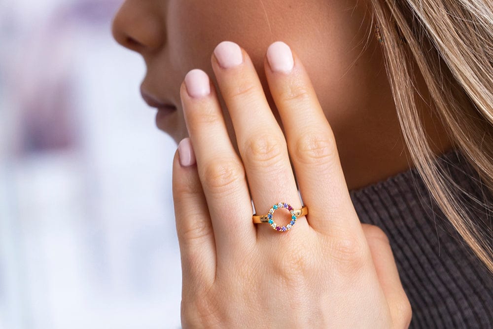 Sif Jakobs Ringe Biella piccolo ring hvide zirkoner- sølv