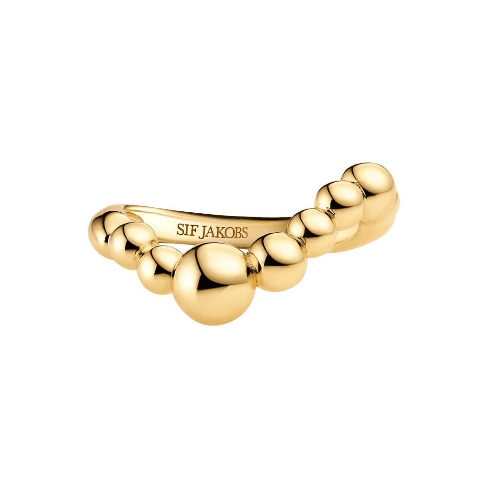 Sif Jakobs Ringe BORMIO WAVE RING - FORGYLDT