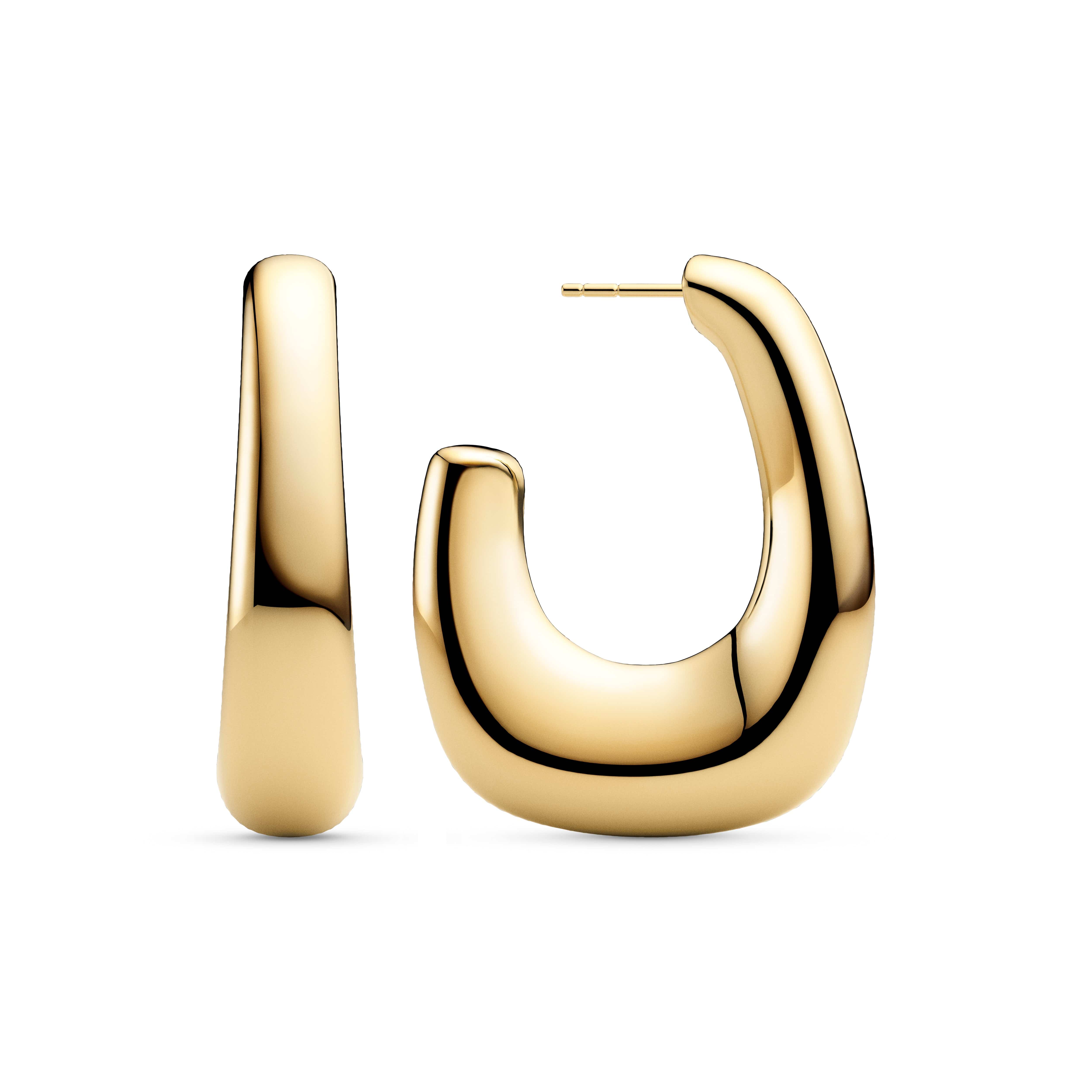 Sif Jakobs Øreringe BORSA X-GRANDE øreringe - FORGYLDT SJ-E2623-YG