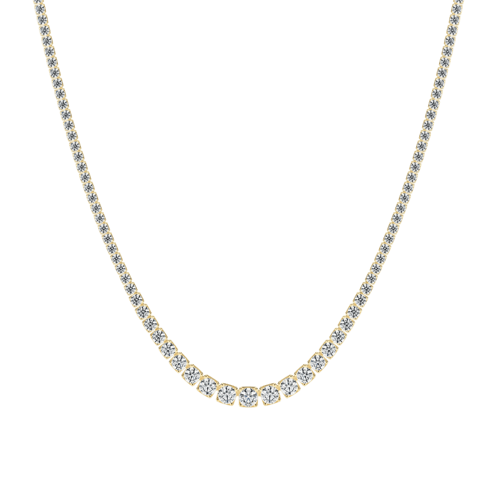 Sif Jakobs Halskæder Diamante tennis altro halskæde 11,45 carat - 14 karat guld SJ-N2875-WD-YG