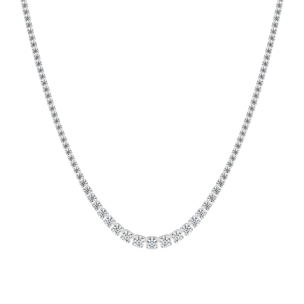 Sif Jakobs Halskæder Diamante tennis altro halskæde 11,45 carat - 14 karat hvidguld SJ-N2875-WD-WG
