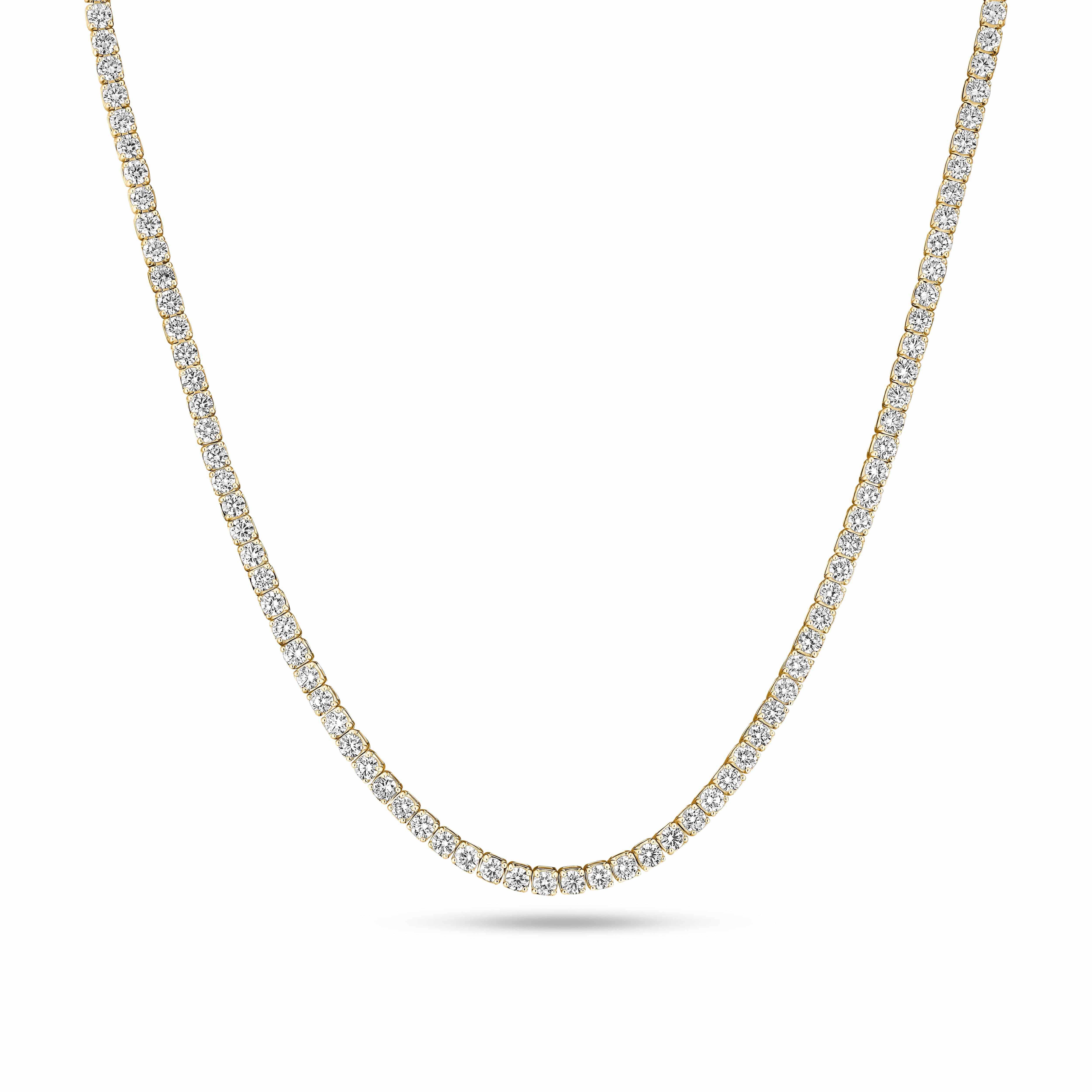 Sif Jakobs Halskæder Diamante tennis halskæde 14,88 carat - 14 karat guld SJ-N2874-WD-YG