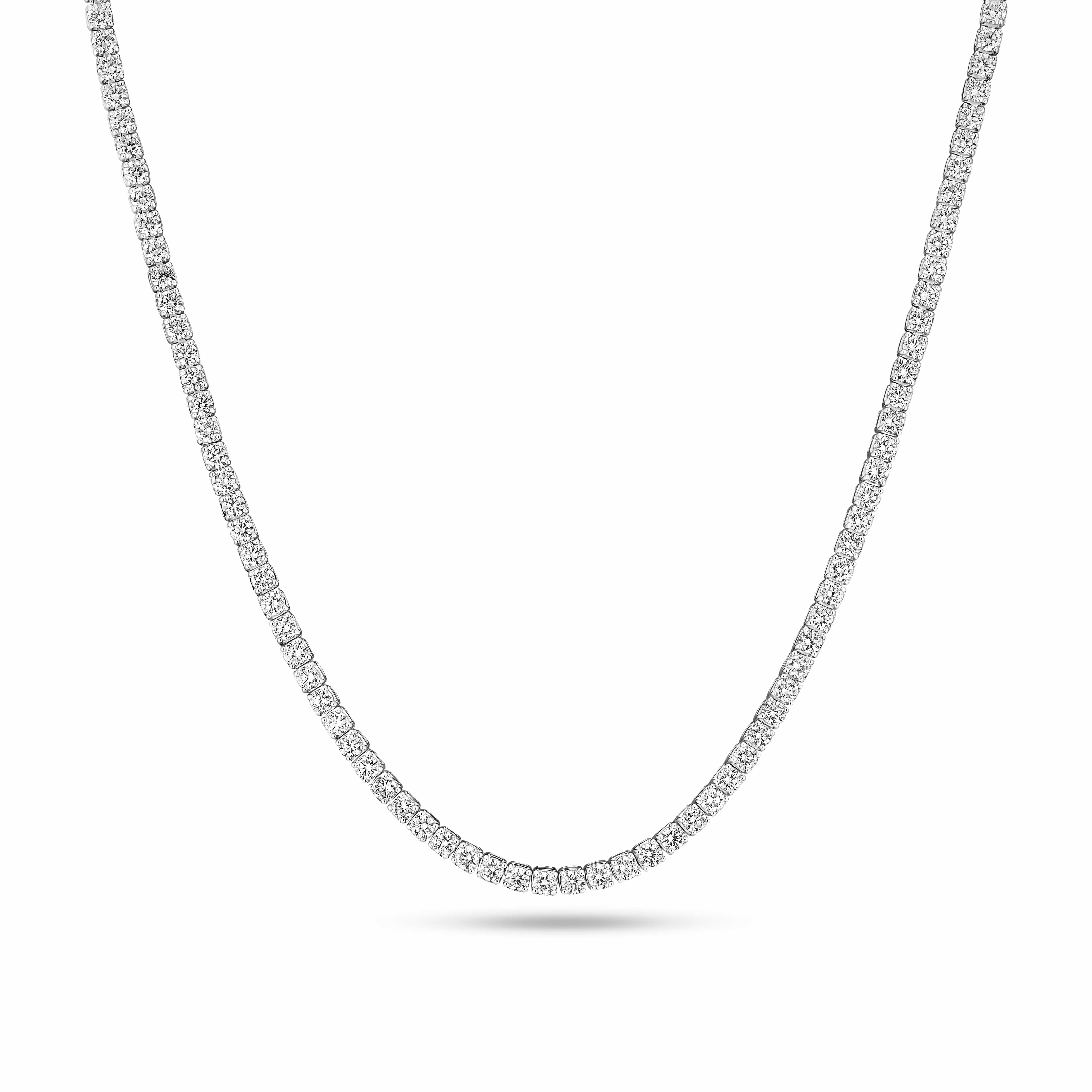 Sif Jakobs Halskæder Diamante tennis halskæde 14,88 carat - 14 karat hvidguld SJ-N2874-WD-WG