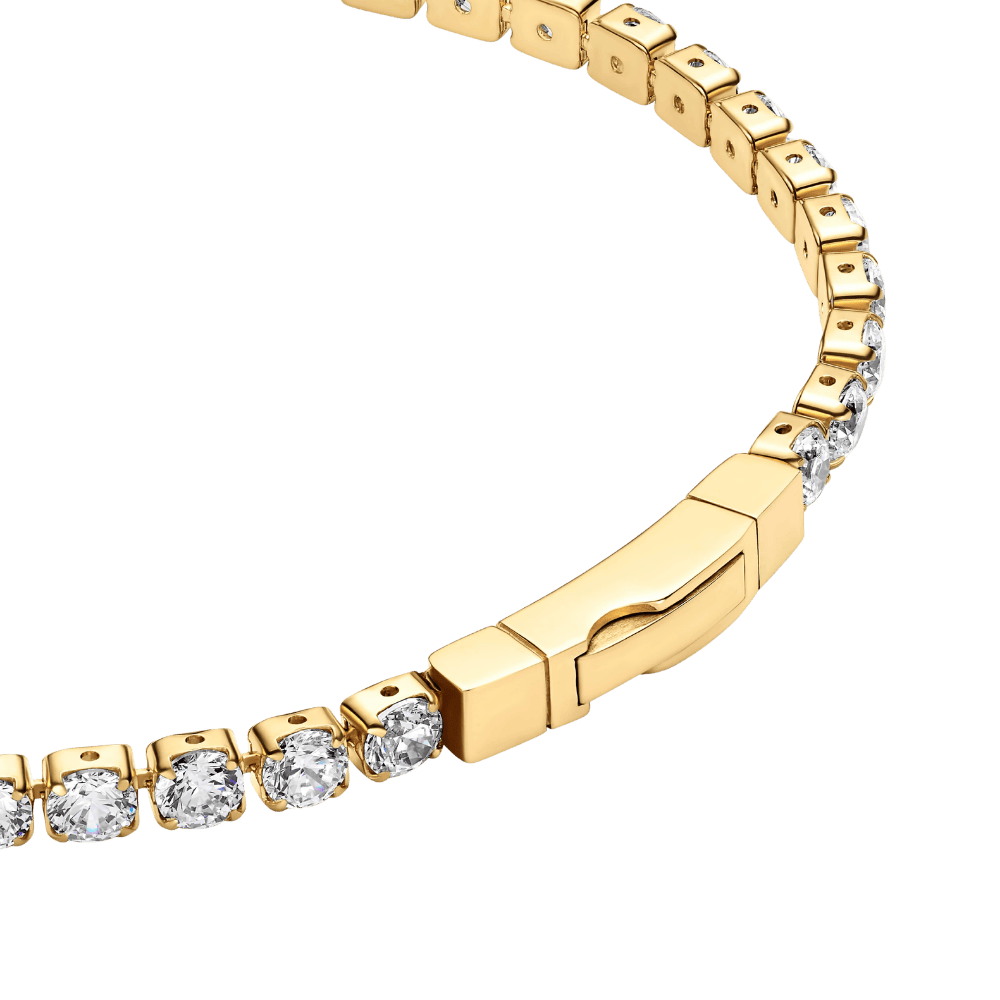 Sif Jakobs Armbånd Ellera armbånd hvide zirkoner - forgyldt