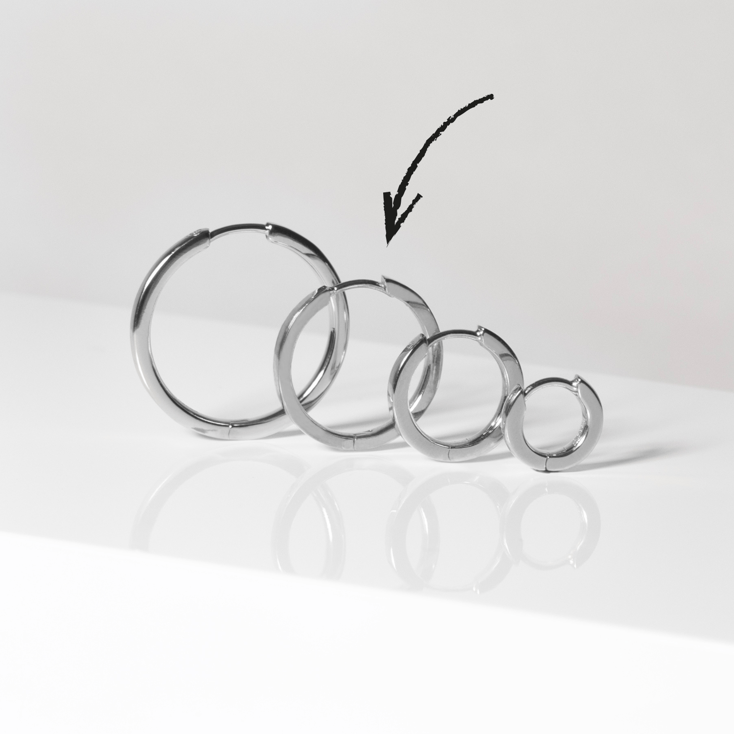 Sif Jakobs Øreringe Ellera pianura grande hoops øreringe - sølv sj-e12020-ss