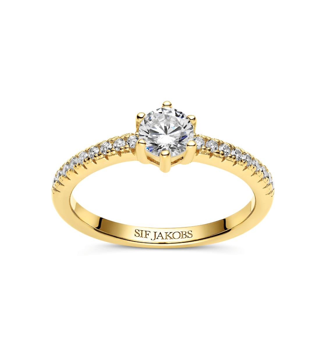 Sif Jakobs Ringe Ellera uno grande ring - forgyldt