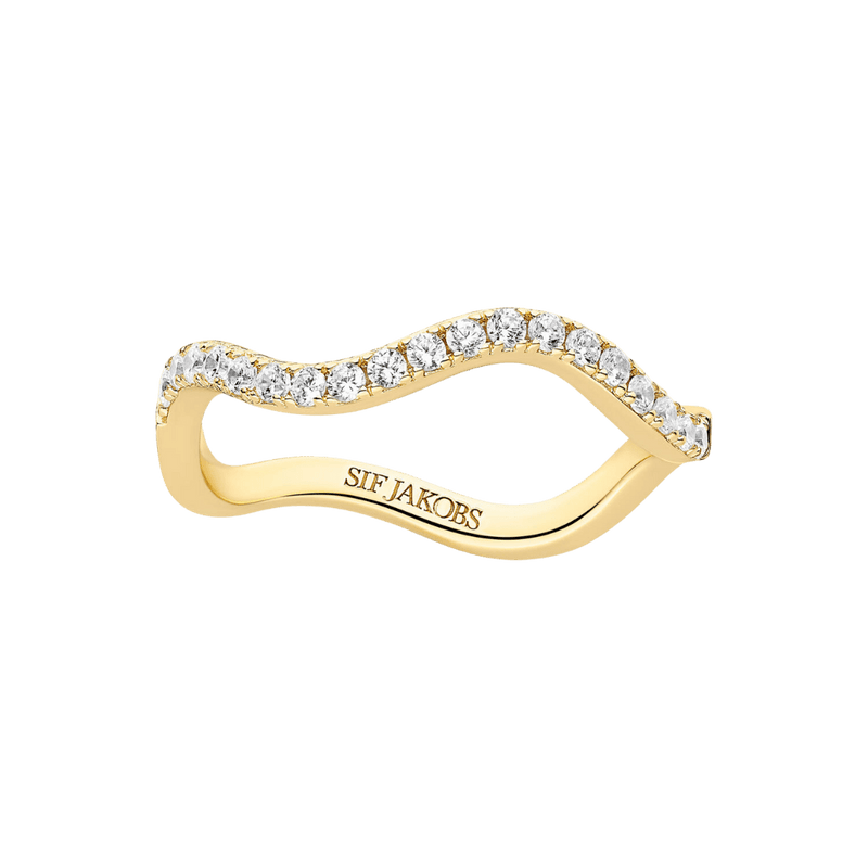 Sif Jakobs Ringe Ellera waves ring - forgyldt