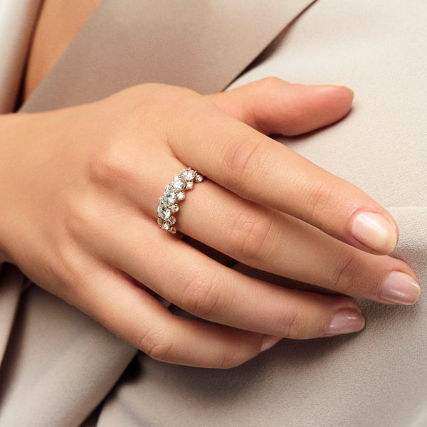 Sif Jakobs Ringe Fior ring med labgrown diamanter - 14K