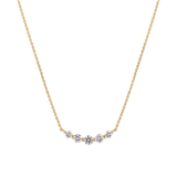 Sif Jakobs Halskæder Tiara Piccolo halskæde med labgrown diamanter - 14K SJ-N2518-WD-YG