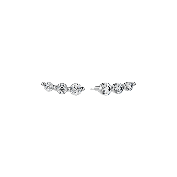 Sif Jakobs Øreringe Tiara Piccolo ørering med labgrown diamanter - 14K hvidguld SJ-E2518-WD-WG
