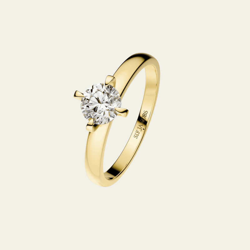 Sif Jakobs Ringe Venice ring med labgrown diamanter - 14K