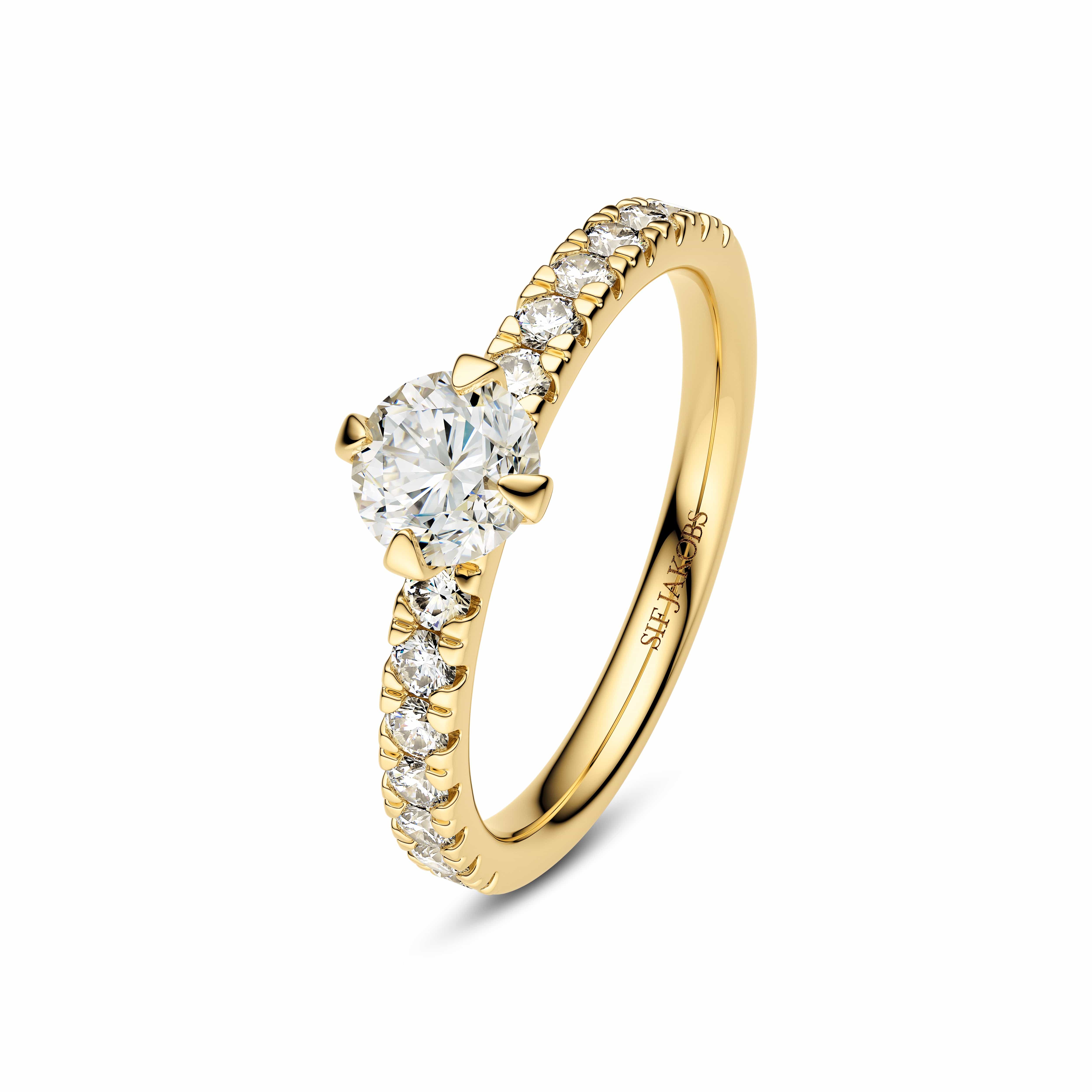 Sif Jakobs Ringe Venice Solitaire diamantring 0,80 carat - 14 karat guld