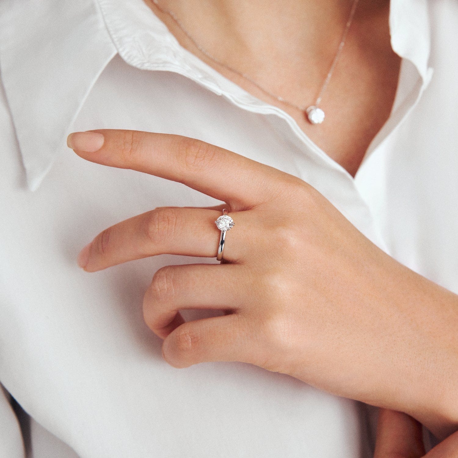 Sif Jakobs Ringe Venice Solitaire diamantring 1,00 carat - 14 karat hvidguld