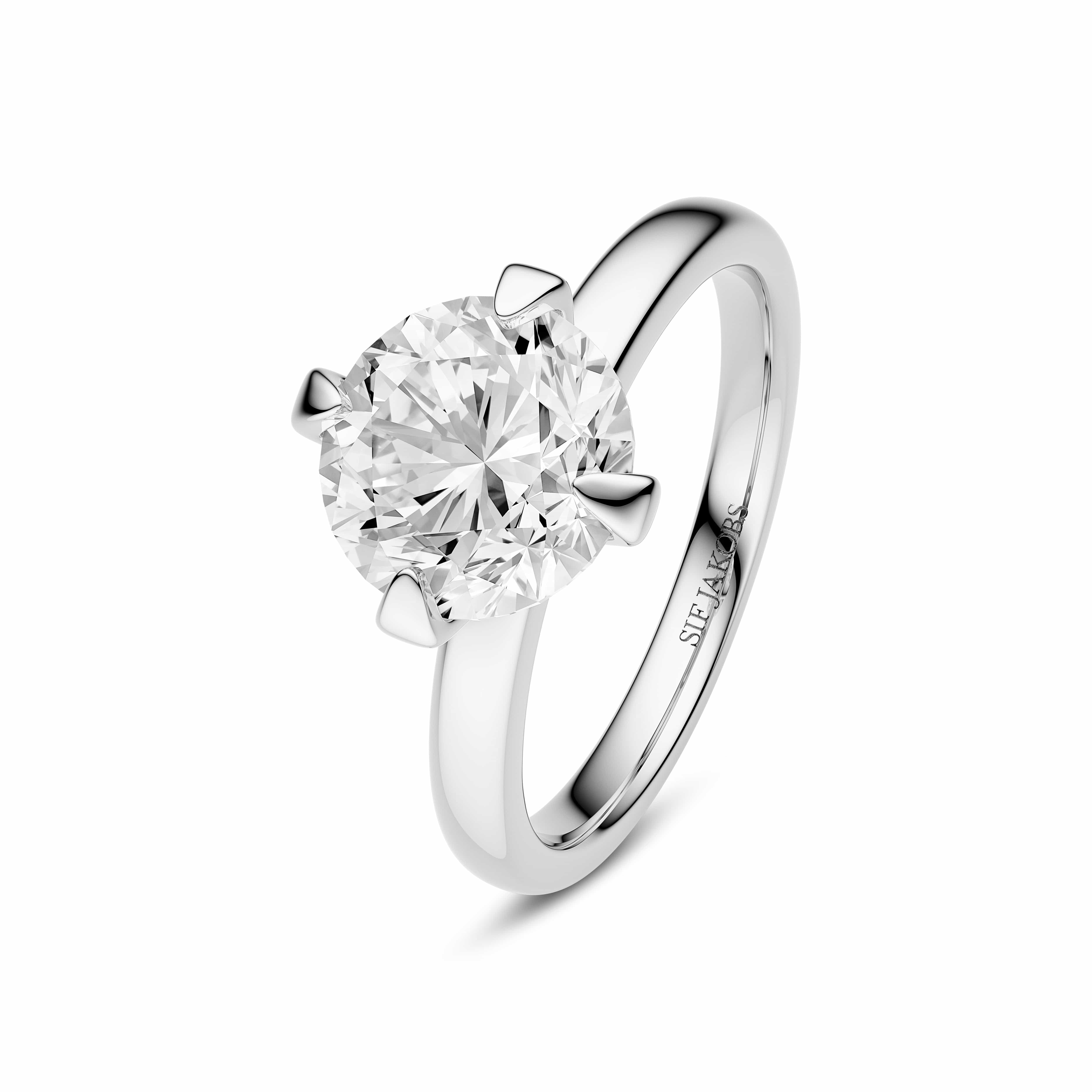 Sif Jakobs Ringe Venice Solitaire diamantring 2,00 carat - 14 karat hvidguld