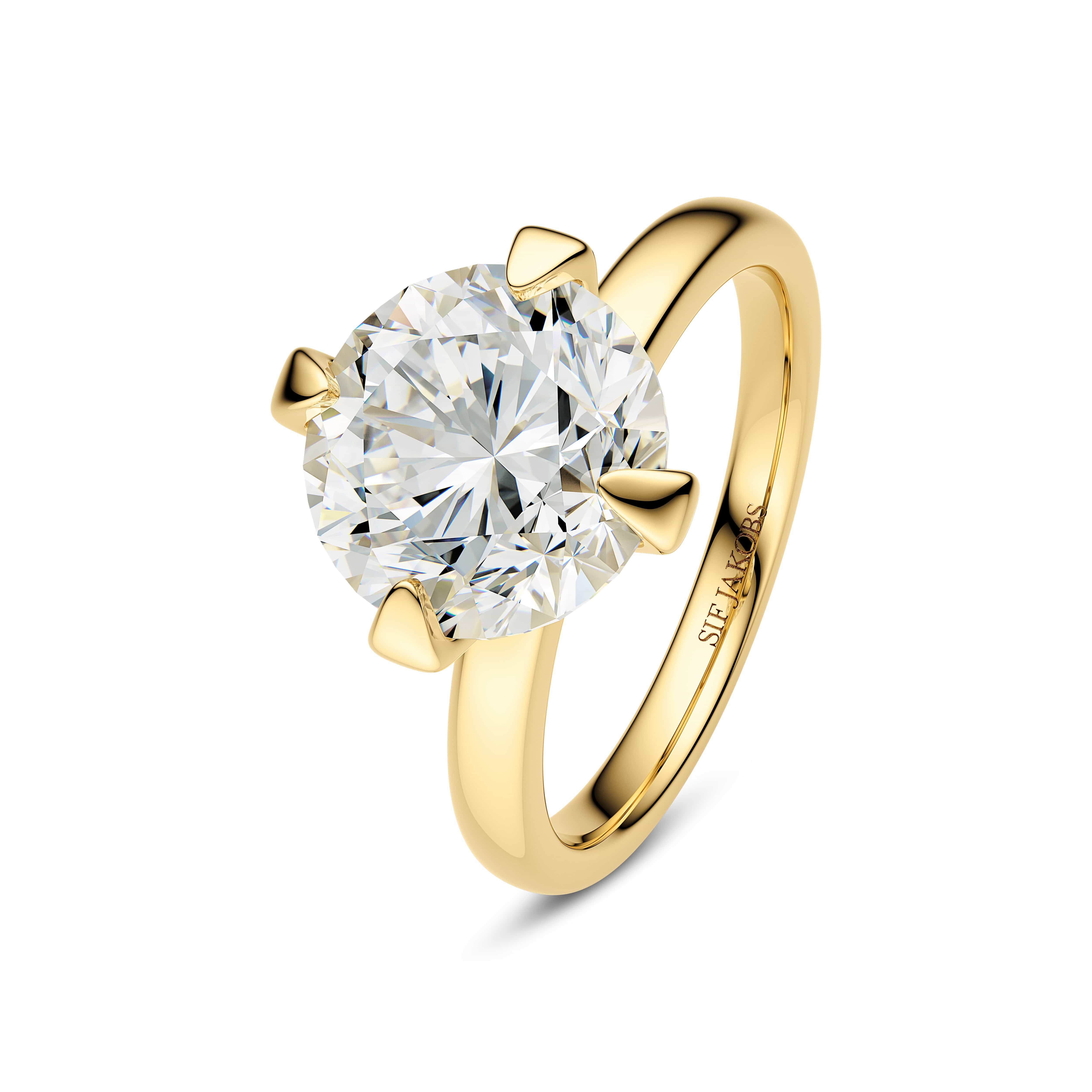 Sif Jakobs Ringe Venice Solitaire diamantring 3,00 carat - 14 karat guld