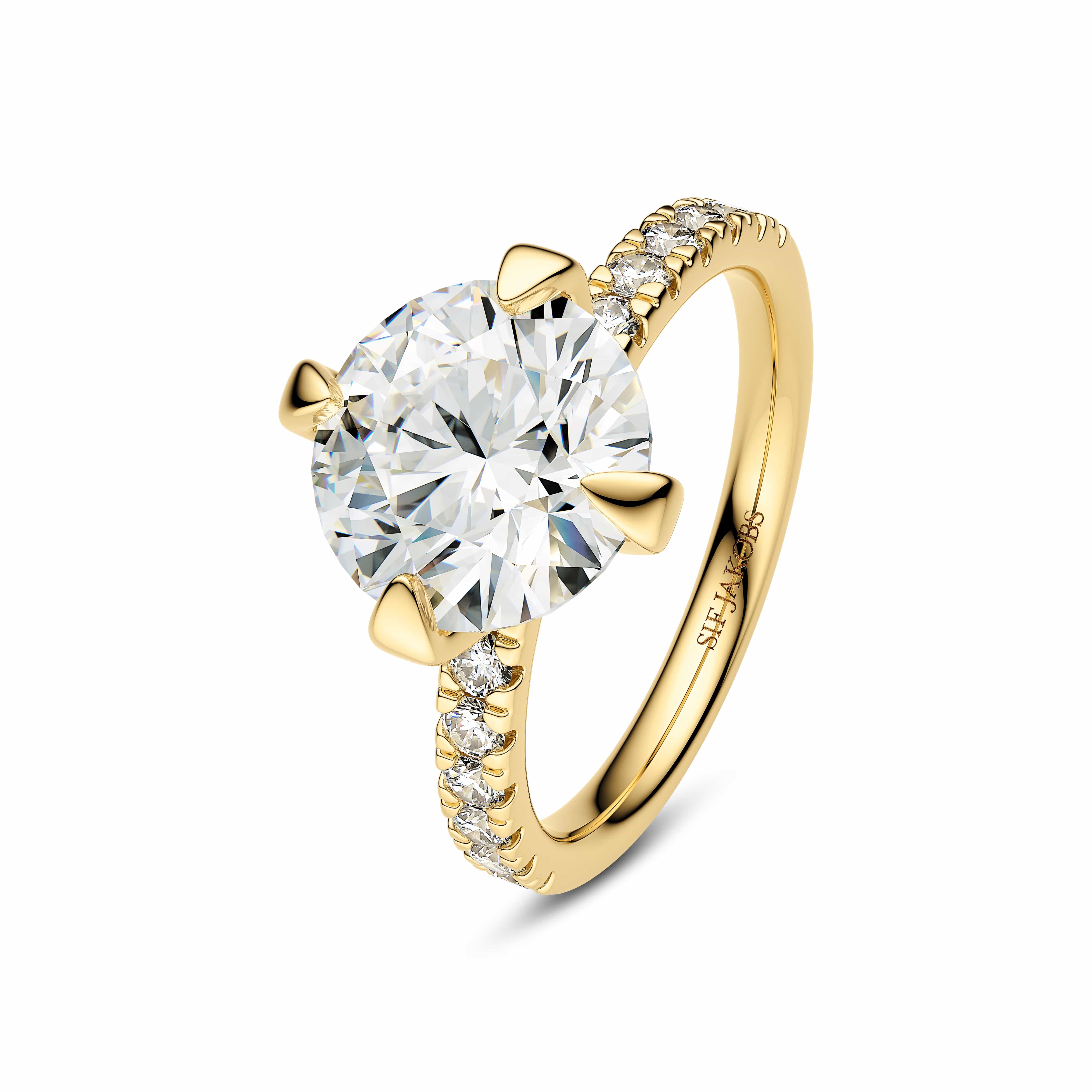 Sif Jakobs Ringe Venice Solitaire diamantring 3,40 carat - 14 karat guld