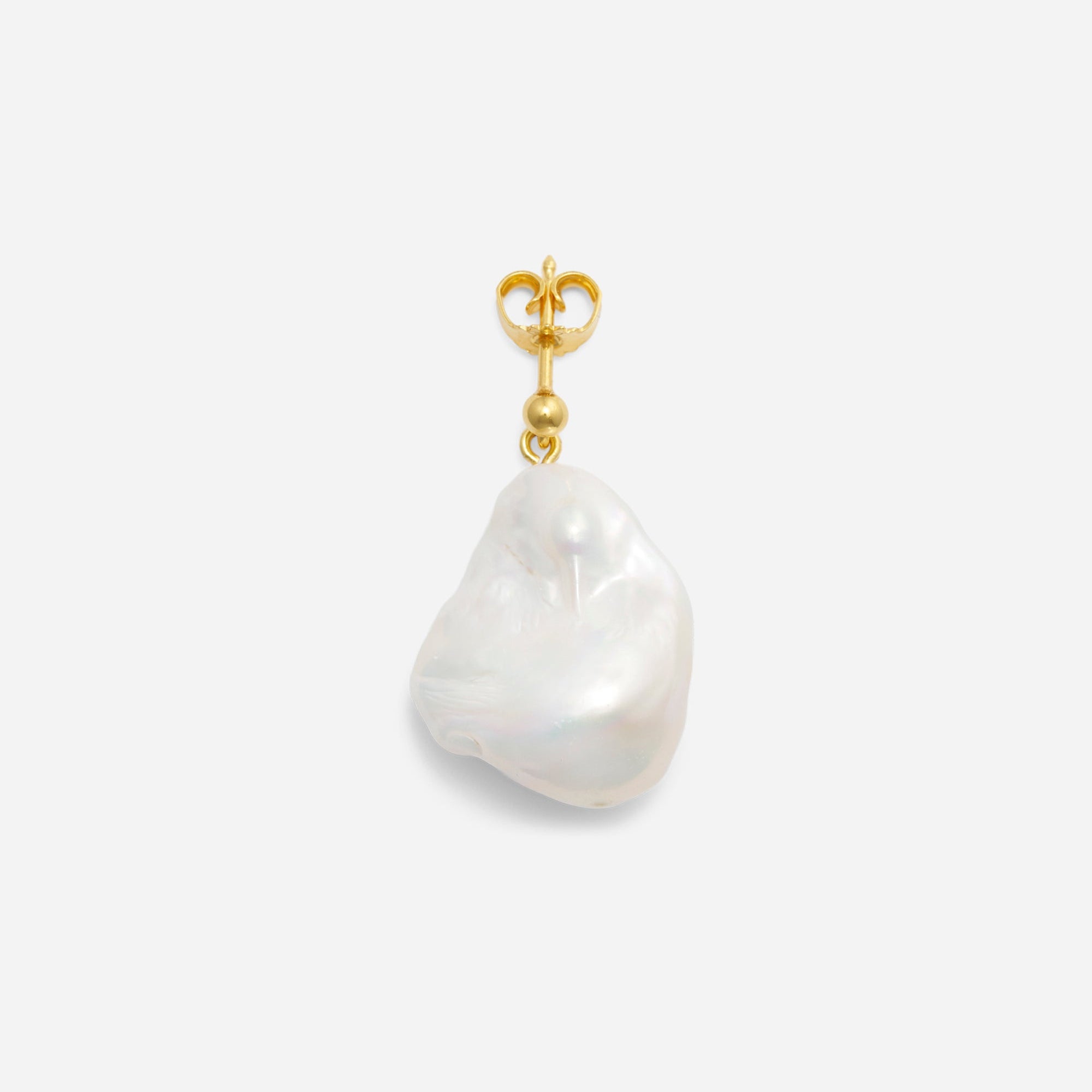 Sorelle Jewellery Øreringe Barok perle ørestik - forgyldt
