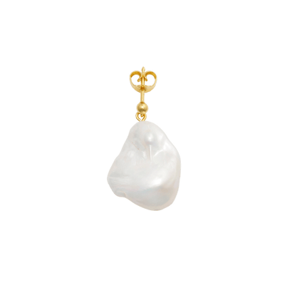 Sorelle Jewellery Øreringe Barok perle ørestik - forgyldt