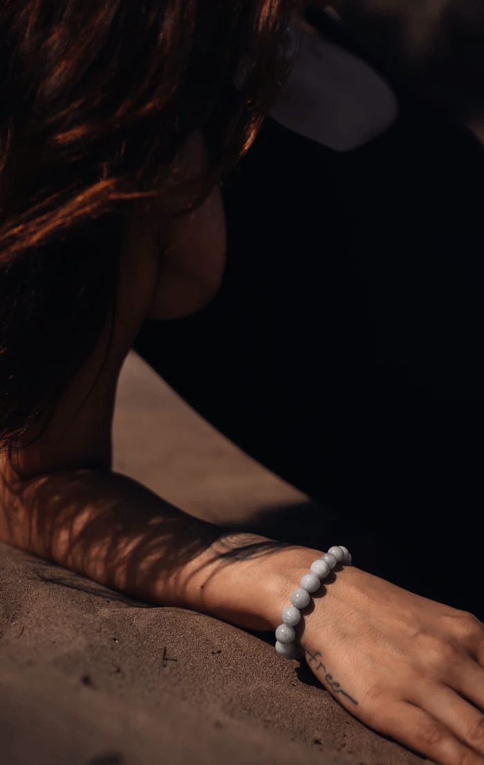 Sorelle Jewellery Armbånd Fearless armbånd med akvamarin - forgyldt