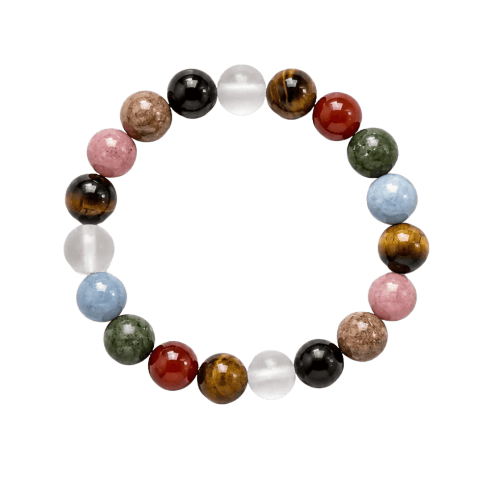 Sorelle Jewellery Armbånd Multi armbånd med jade, akvamarin og tigerøje S311