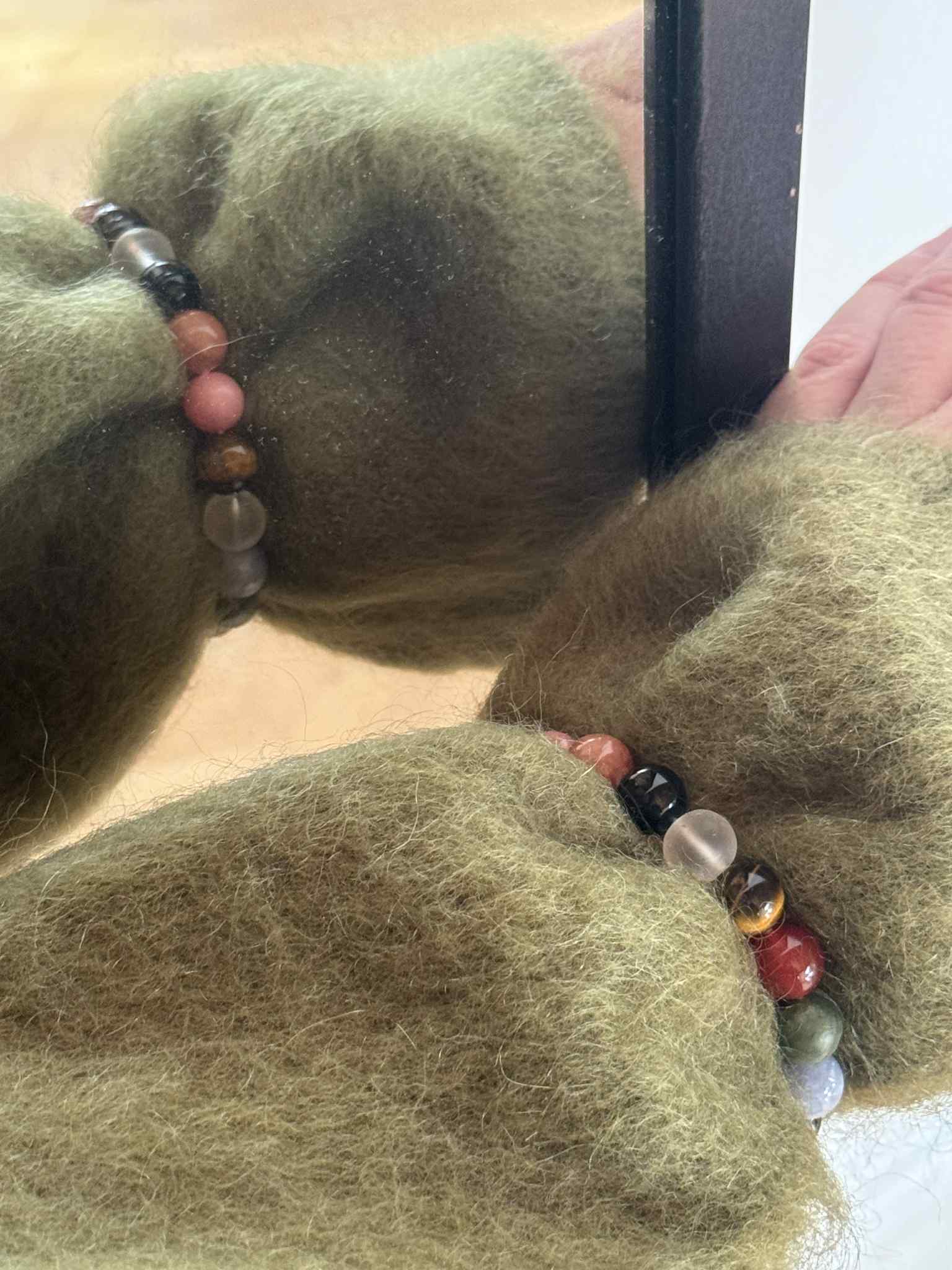 Sorelle Jewellery Armbånd Multi armbånd med jade, akvamarin og tigerøje S311
