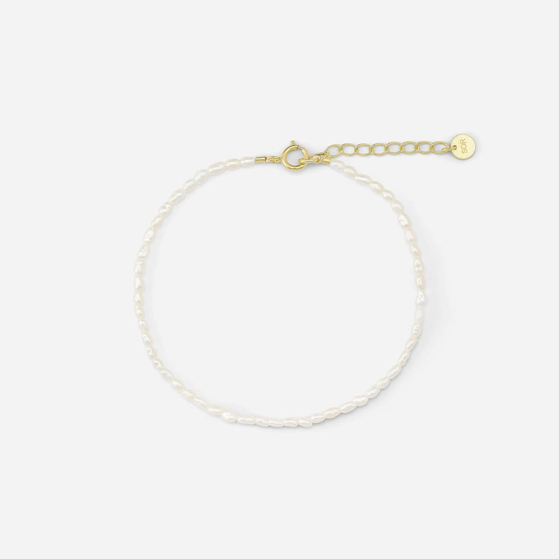 Sorelle Jewellery Armbånd Tiny perlearmbånd - forgyldt