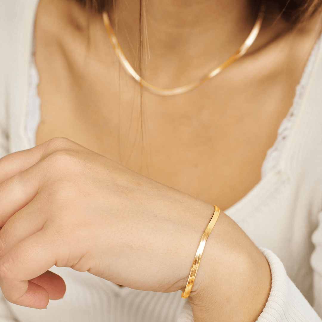 Studio Z Armbånd Cobra armbånd sildeben small - forgyldt 7250319