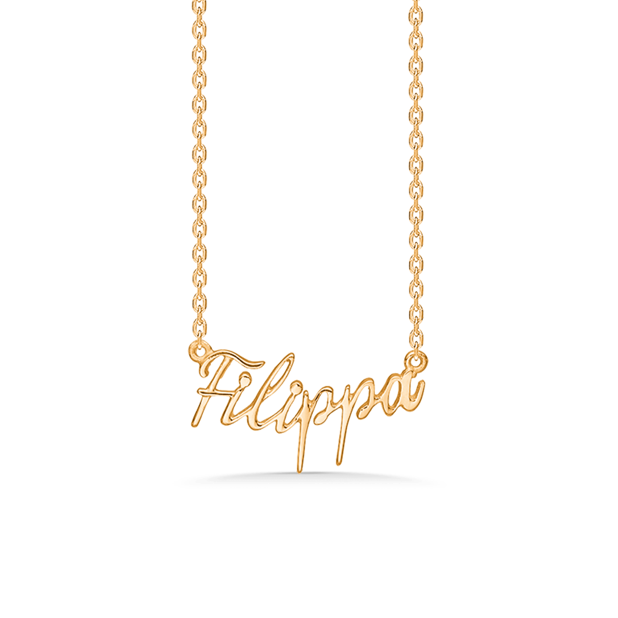 Studio Z Halskæder FILIPPA NAVNEHALSKÆDE - FORGYLDT 7220-FILIPPA
