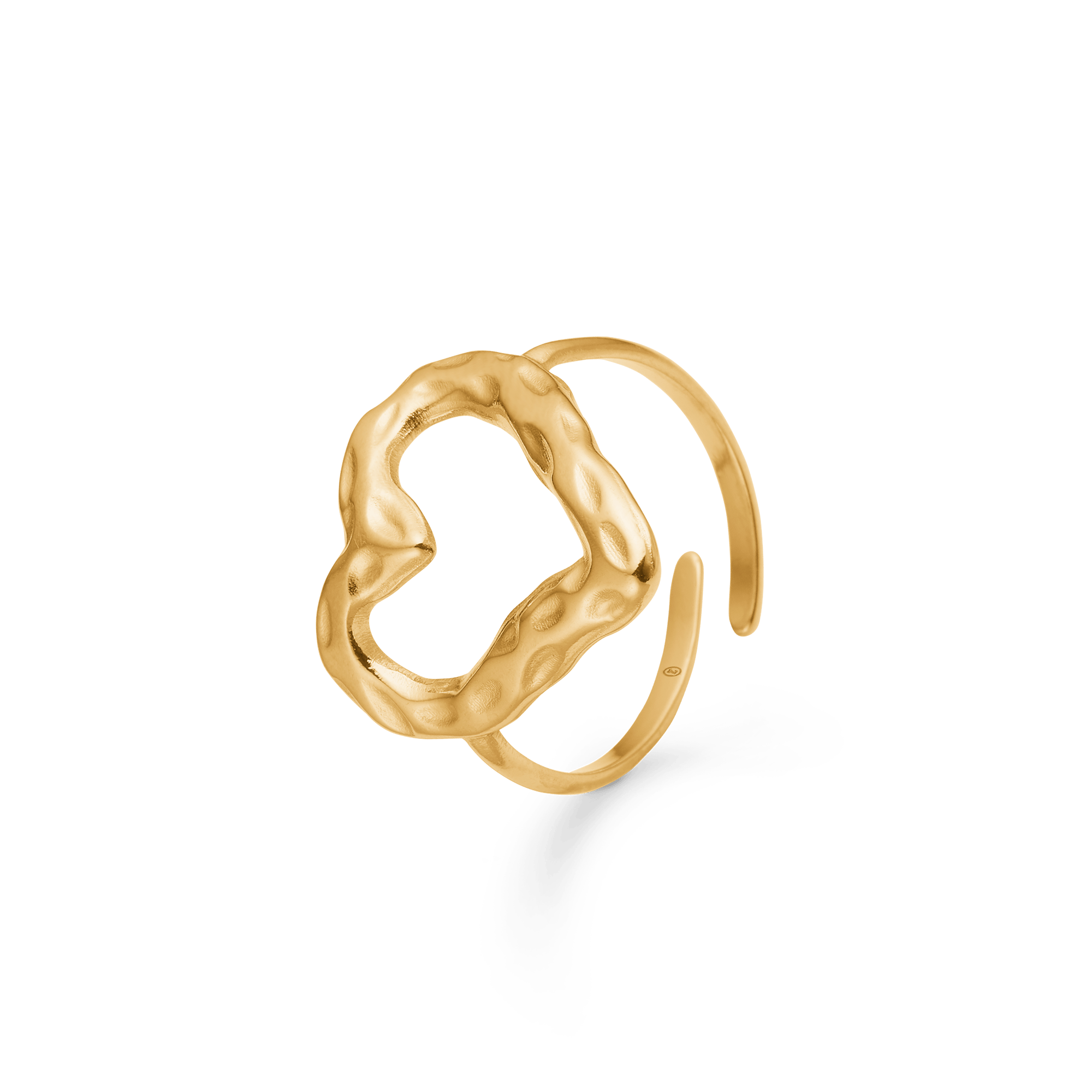 Studio Z Ringe Heart ring - forgyldt stål