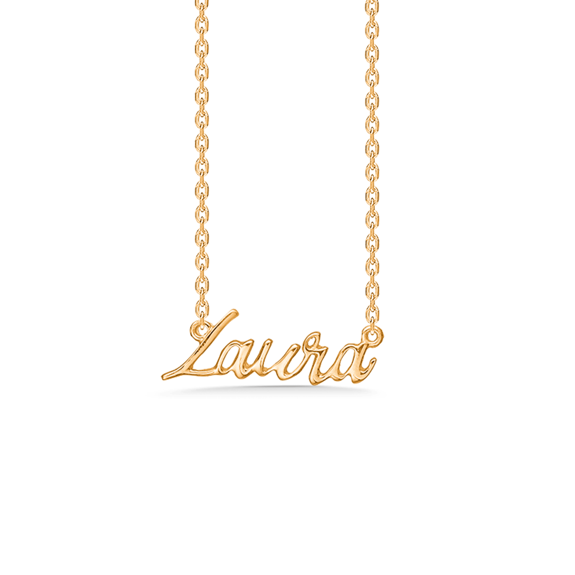 Studio Z Halskæder LAURA NAVNEHALSKÆDE - FORGYLDT 7220-LAURA