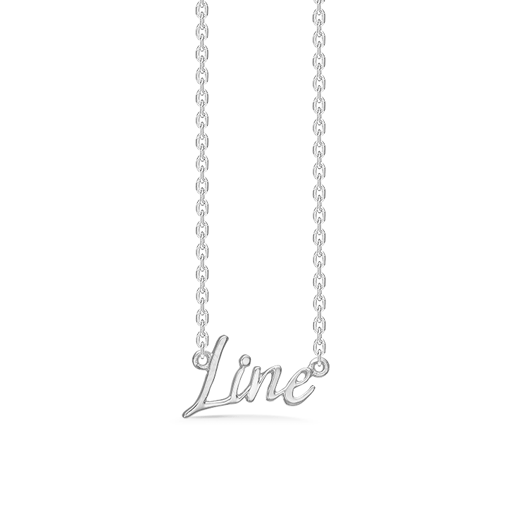 Studio Z Halskæder LINE NAVNEHALSKÆDE - SØLV 7120-LINE