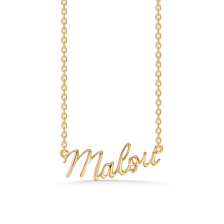 Studio Z Halskæder MALOU NAVNEHALSKÆDE - FORGYLDT 7220-MALOU