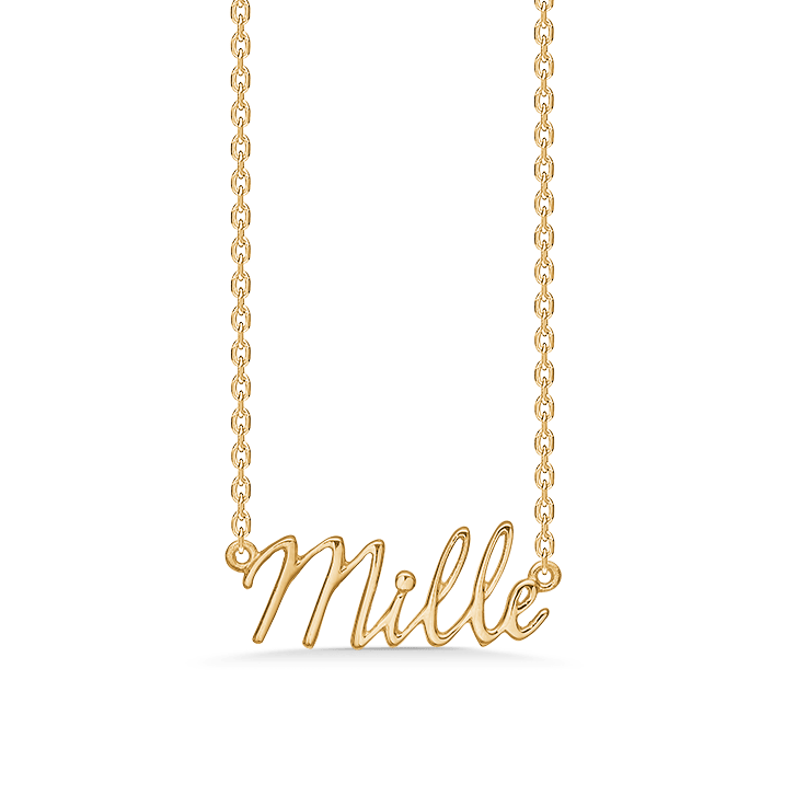 Studio Z Halskæder MILLE NAVNEHALSKÆDE - FORGYLDT 7220-MILLE